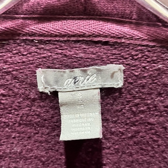 Aerie Maroon Turtleneck Oversized Athleisure Sweatshirt Sz S - Picture 4 of 13